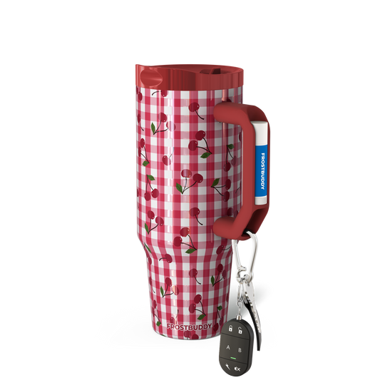 Thicc Buddy 40oz | Cherry Gingham