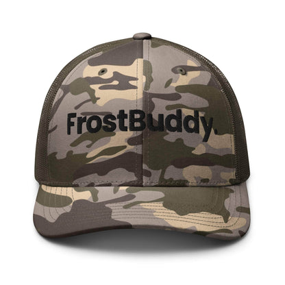 Frost Buddy Camo/Olive Logo Camouflage Trucker Hat #color_camo/olive