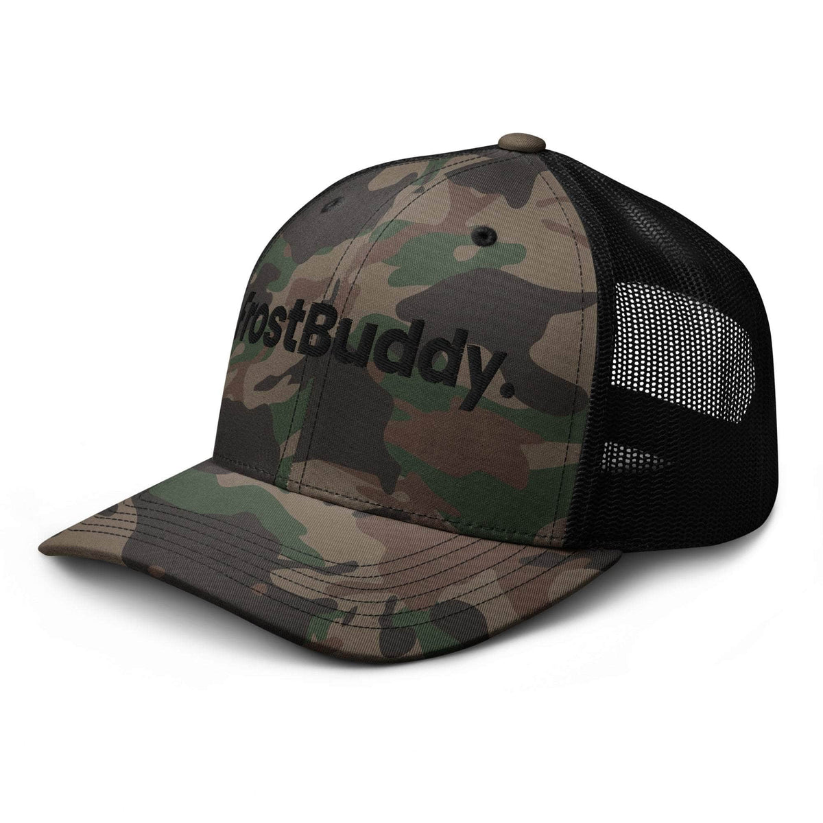 Frost Buddy Logo Camouflage Trucker Hat